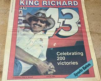 1984 GREENSBORO NEWS & RECORD KING RICHARD PUBLICATION