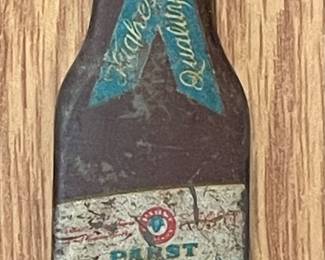 ANTIQUE 1940'S ERA PABST BLUE RIBBON BEER BOTTLE-SHAPED BOTTLE OPENER
