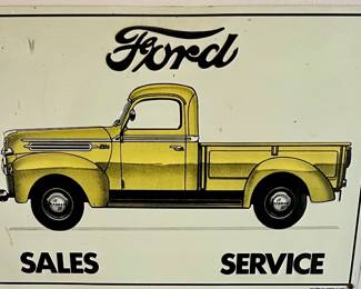 FORD SALES SERVICE TIN SIGN