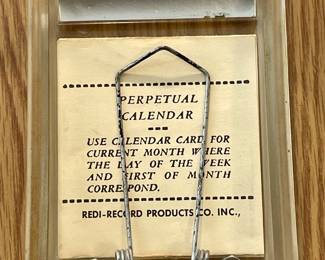 VINTAGE PERPETUAL CLENDAR - THE CAR & GENERAL EQUIPMENT COMPANY, LIMITED - NAIROBI, KENYA