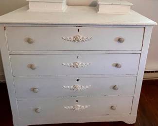 ANTIQUE PAINTED CHEST