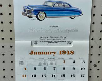 VINTAGE  ADVERTISING CALENDAR - LIBERTY SAVINGS BANK