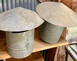 GALVANIZED SMOKE STACK COVERS