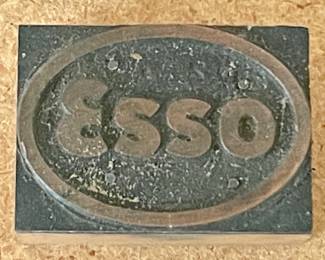 VINTAGE ESSO PRINTING CUT/BLOCK