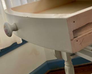 PAINTED DROP LEAF TEA CART