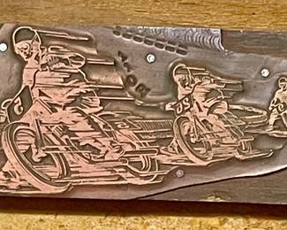 VINTAGE PRINTING CUT - MOTORCYCLES