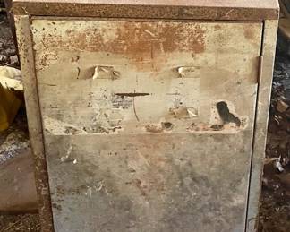 OLD METAL CABINET