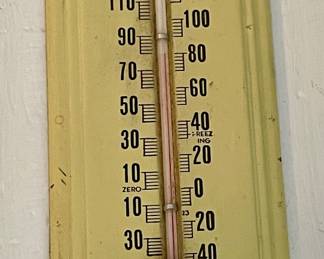 ANTIQUE THERMOMETER  -  MCBANE-BROWN OIL COMPANY