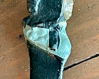 ANTIQUE CAST IRON AMISH WOMAN LETTER OPENER