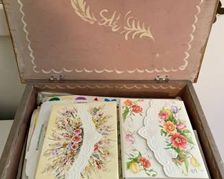 PAINTED STATIONERY BOX