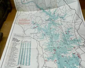 VINTAGE LAKE NORMAN MAP