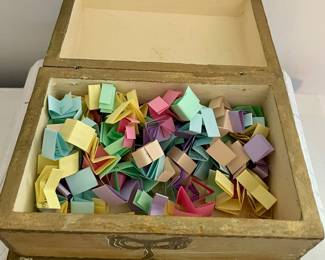 PAINTED STATIONERY BOX - BLESSINGS & AFFIRMATIONS
