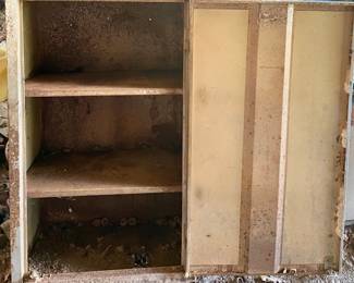OLD METAL CABINET