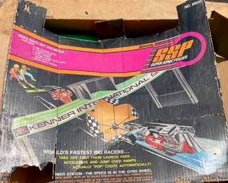 VINTAGE KENNER SSP SUPER SONIC POWER DRAG RACE SET UNLIMITED NO. 8900   1970s  INCOMPLETE