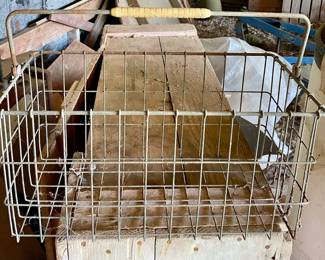 ANTIQUE DAIRY BASKET  ***3-AVAILABLE