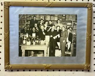 ANTIQUE FRAME, DEAL PRINTING CHRISTMAS PARTY 1949 (GREENSBORO, NC)