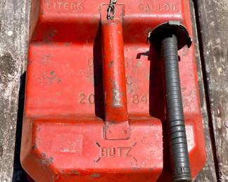 Vintage Blitz USMC 2.5 Gal. Fuel Can