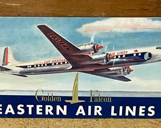 VINTAGE GOLDEN FALCON EASTERN AIRLINES TICKET HOLDER