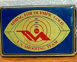 1984 U.S. SHOOTING TEAM OLYMPIC BELT BUCKLE
