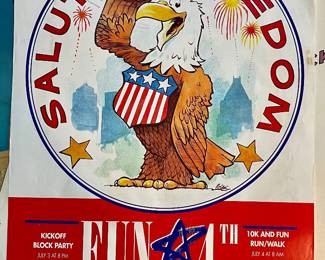 VINTAGE 1991 FUN 4TH POSTER