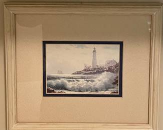 FRAMED LIGHTHOUSE PRINT