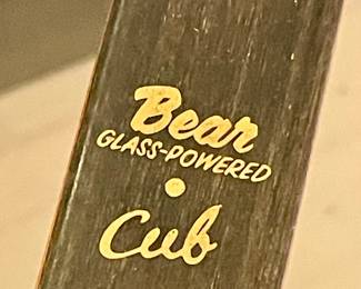 VINTAGE BEAR ARCHERY "GLASS-POWERED CUB" RECURVE BOW 1950/60'S