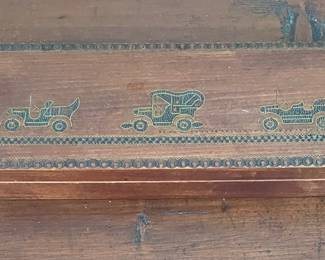 "ANTIQUE CARS" TRINKET BOX