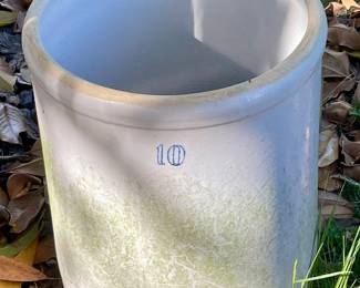 Vintage/Antique 10 Gallon Crock - Hairline Crack
