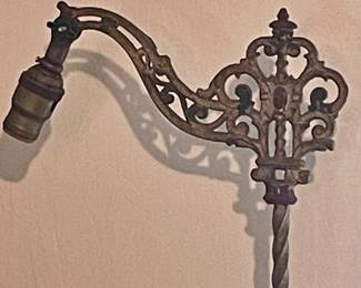 ANTIQUE (1920/30') ART DECO BRIDGE ARM FLOOR LAMP