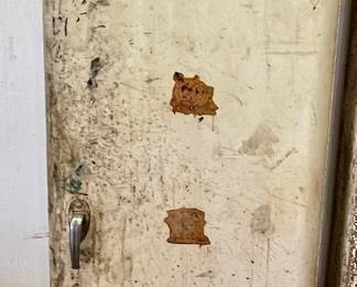 ANTIQUE METAL CABINET 