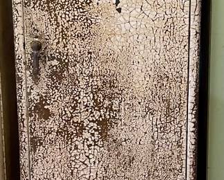 ANTIQUE METAL CABINET 