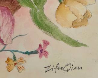 PAINTED STATIONERY BOX