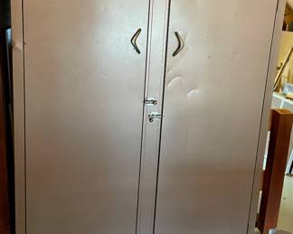 LARGE METAL WARDROBE CABINET