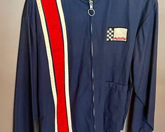 VINTAGE 1968 AUTOLITE WINDBREAKER RACING  JACKET (MARIO ANDRETTI  ERA)