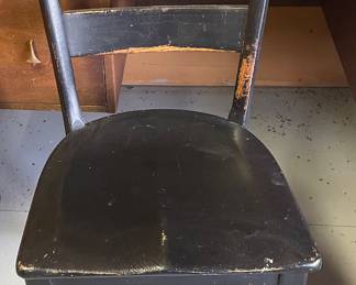 PAINTED LIBRARY CHAIR