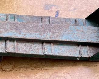VINTAGE 50s PRESSED STEEL NYLINT TOURNAHAULER LOWBOY TRAILER