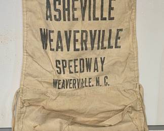 **RARE   VINTAGE/ANTIQUE ASHEVILLE WEAVERVILL SPEEDWAY APRON