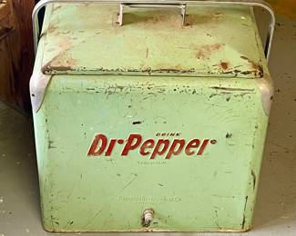 ANTIQUE DR. PEPPER COOLER