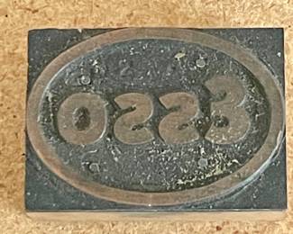 VINTAGE ESSO PRINTING CUT/BLOCK
