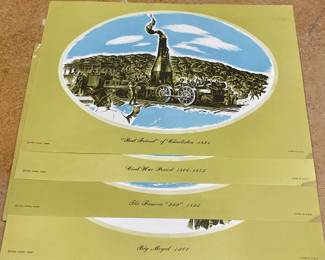 LIONEL "ART PRINTS OF 19TH CENTURY LOCOMOTIVES"