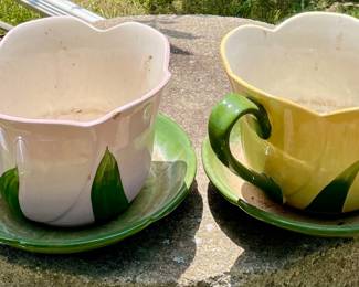 LARGE TEA CUP FLOWER POTS