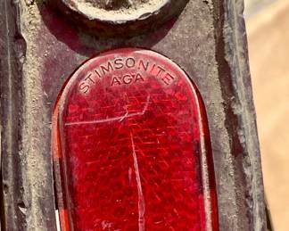MID-CENTURY DELTA ELECTRIC COMPANY "TRIPLE LITE" BICYCLE TAIL LIGHT