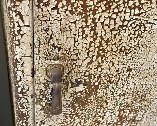 ANTIQUE METAL CABINET 