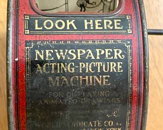 RARE Antique World Syndicate Co., Inc.  (1919) Newspaper Acting-Picture Machine 