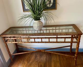BAMBOU STYLE CONSOLE TABLE