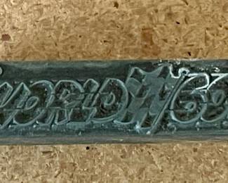 VINTAGE WORLD 600 PRINTING CUT/BLOCK