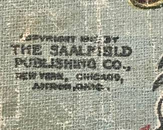 ANTIQUE LINEN  BOOK  -  "THE NIGHT BEFORE CHRISTMAS"