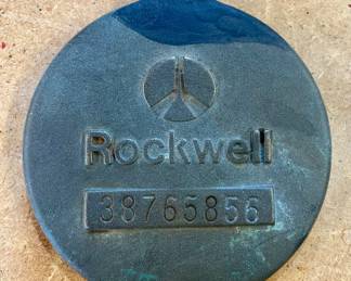 Vintage Brass Rockwell Water Meter Cover