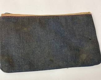 VINTAGE 1950'S CONE MILLS DEEPTONE DENIM SALESMAN'S POUCH