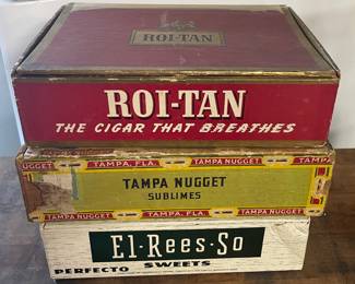 VINTAGE/ANTIQUE CIGAR BOXES
